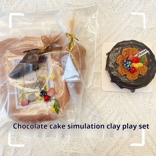 Chocoholics, this one’s for you! DIY Clay Chocolate Cake