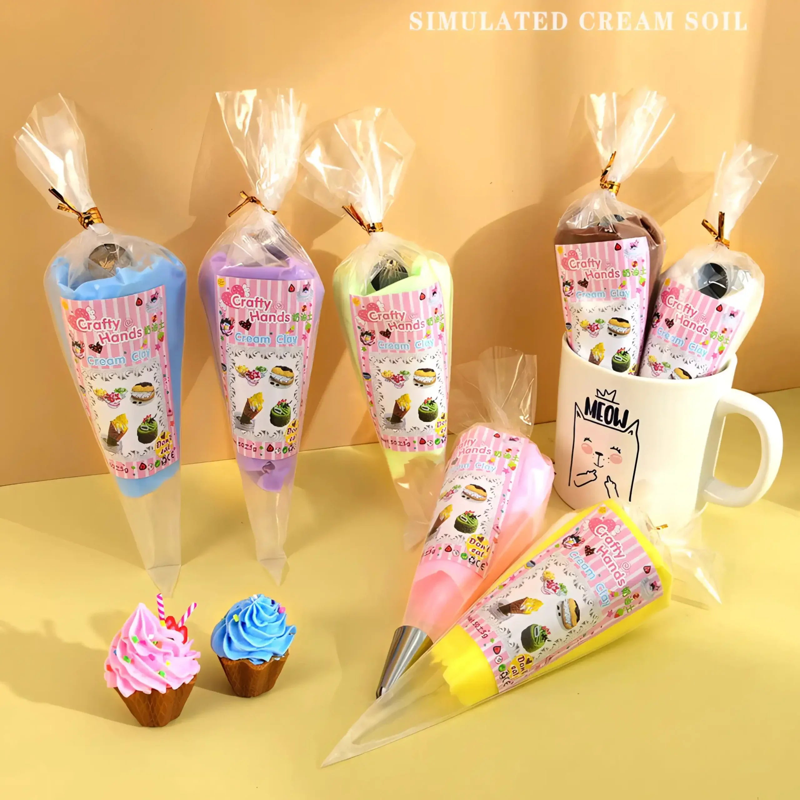 Cream Clay: Bright Colors & Natural Air-Dry Finish for Cake Decorating