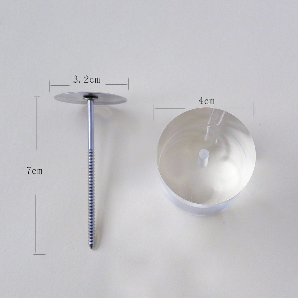 Miniature Clay Cake Crafting Base – Wooden & Stainless Steel Support Set