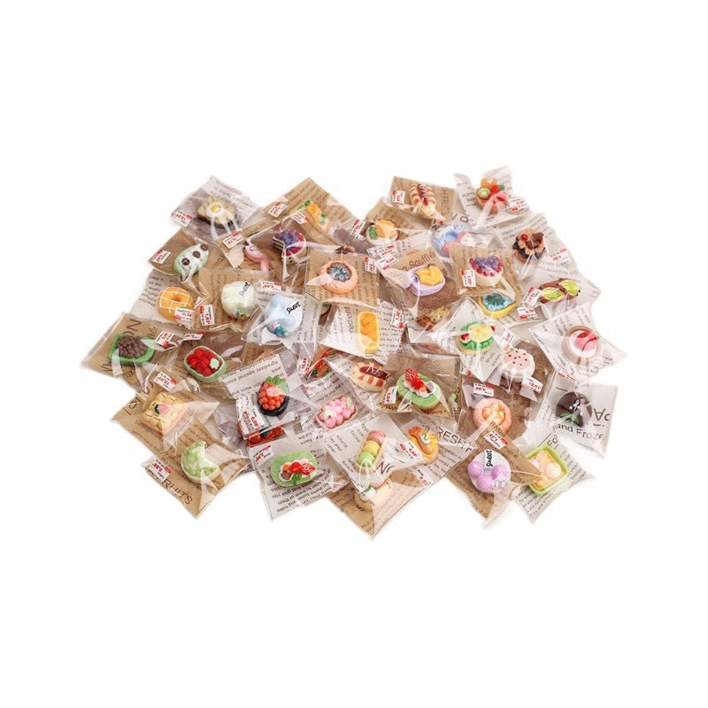 Mini Simulation Food Play DIY Set - A Tiny Dessert World for Pretend Play