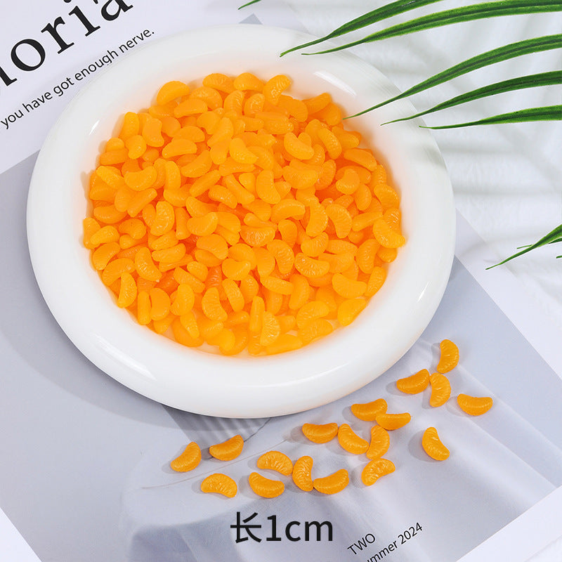 DIYChildren's Pretend Play Fruit Toys Miniature Fruits Orange Slices Strawberry Apple Slices