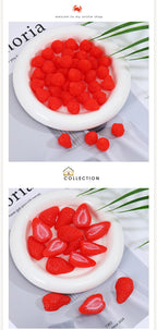 DIYChildren's Pretend Play Fruit Toys Miniature Fruits Orange Slices Strawberry Apple Slices