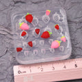Mini Single-Sided Strawberry Clay Silicone Mold - DIY Resin/Fondant/Craft Tool for Tiny Realistic Strawberry Decorations