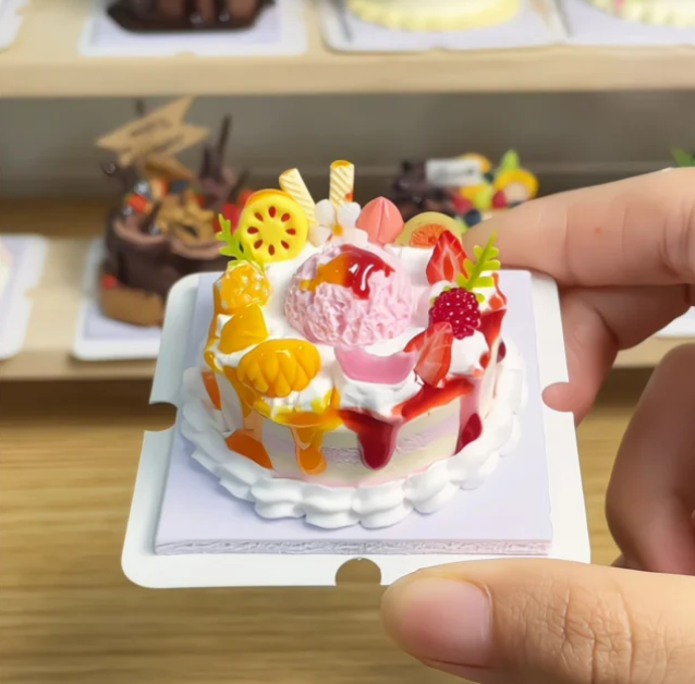 Colorful Fruit Clay Cake Kit - Recreate a Fruit Feast for the Senses